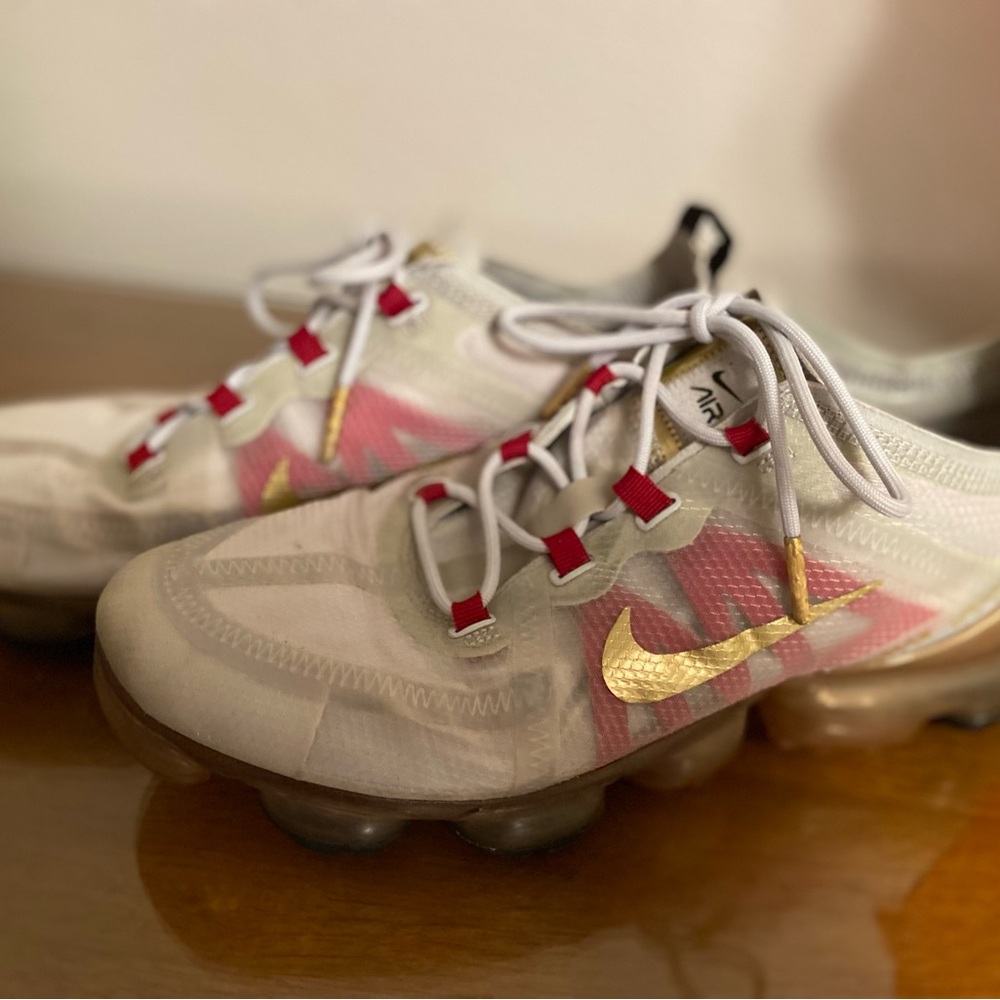Nike Women’s Air Max Shoes - Grey, Red and Gold